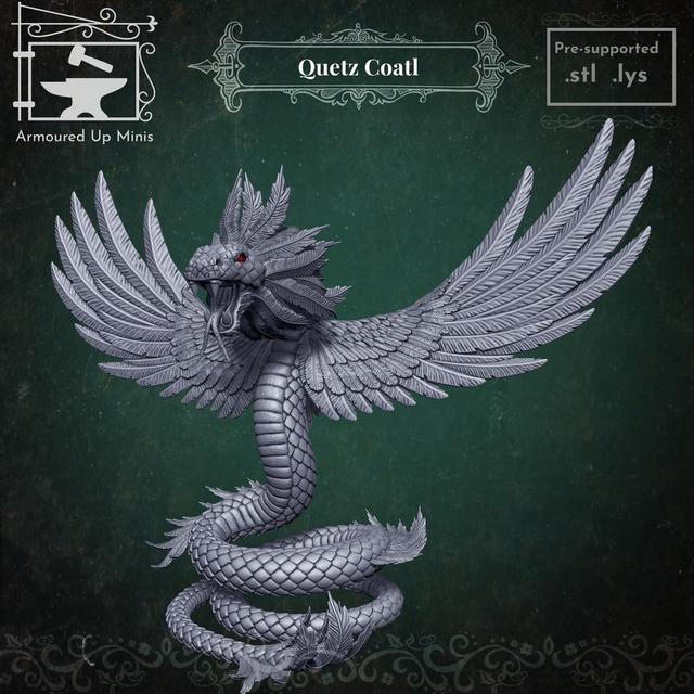 Quetz Coatl 3D model thumbnail