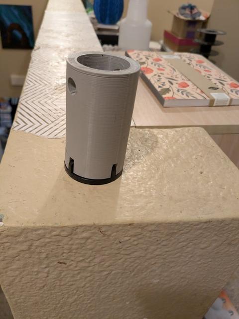 Socket for faucet nut 3D model thumbnail
