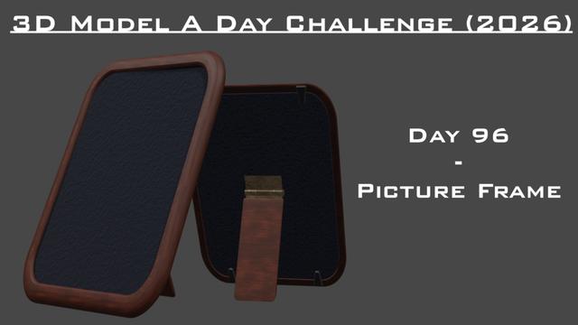 Model A Day Challenge - Day 96 - Picture Frame 3D model thumbnail