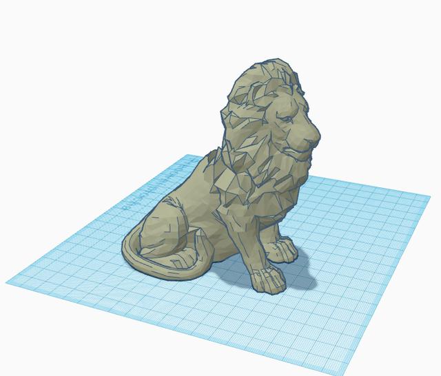 Prusa Lion - Pen Cup v1 3D model thumbnail