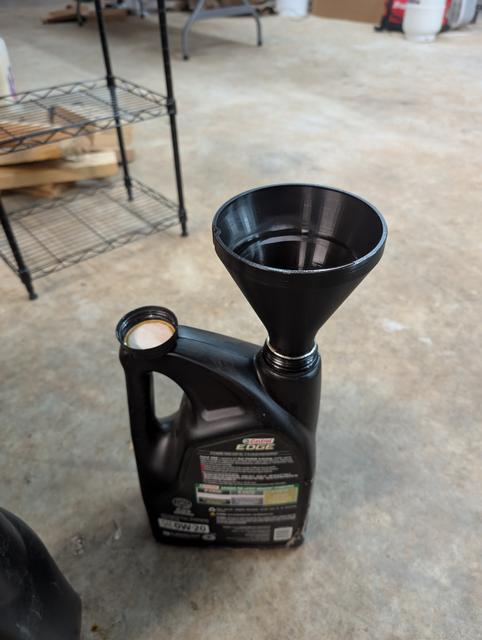 5 Quart Oil Jug Funnel 3D model thumbnail