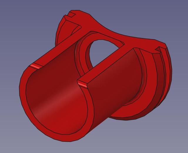 T12 Adapter for generic Soldering Iron Stand 3D model thumbnail