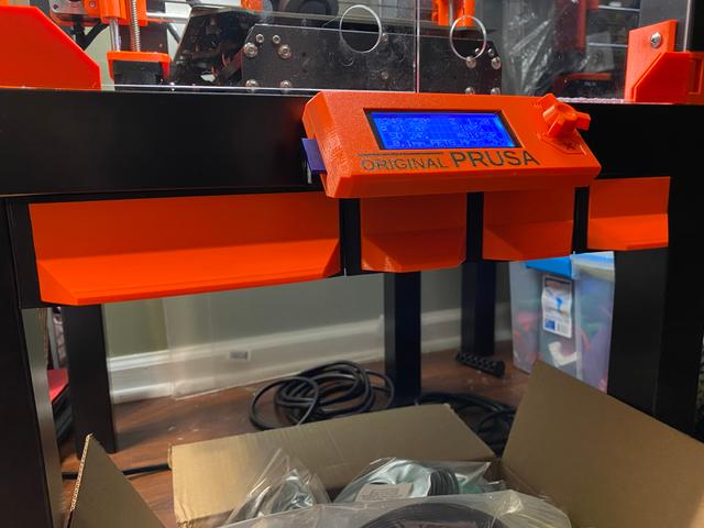 Drawers spacers for external LCD mount 3D model thumbnail