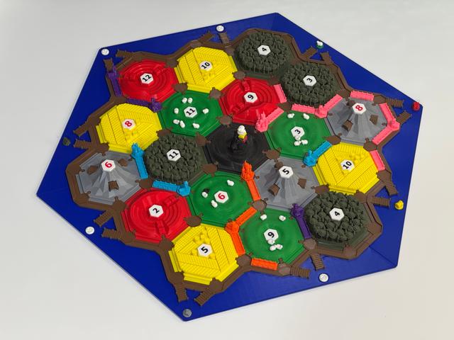 CATAN Base & Holders 3D model thumbnail