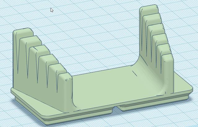 Gridfinity Cable Soldering Jig 3D model thumbnail