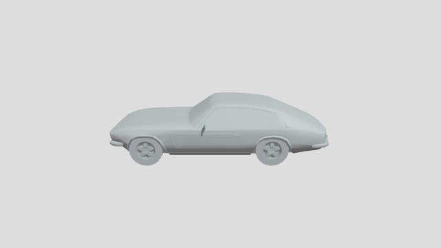 Jensen Interceptor 1971 lowpoly for 3D-printing 3D model thumbnail