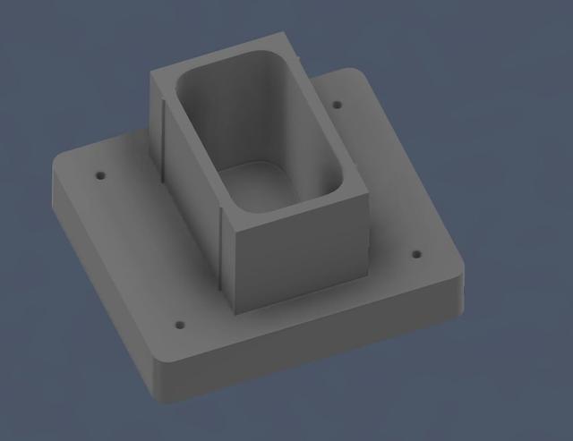 Twin Wire Fencing Solar Light Mount 3D model thumbnail