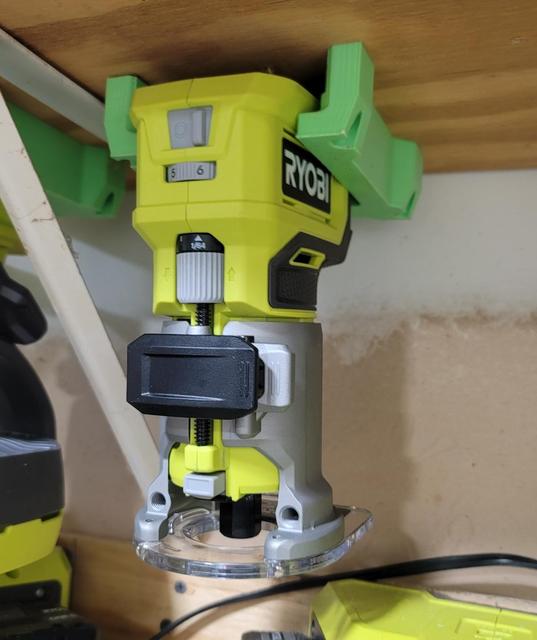 Ryobi 18V Palm Router Hanger 3D model thumbnail