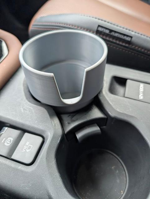 Subaru Forester 2025+ (Gen 6) Cup Holder Adapter for Hydroflask - 30oz Wide Bottle 3D model thumbnail