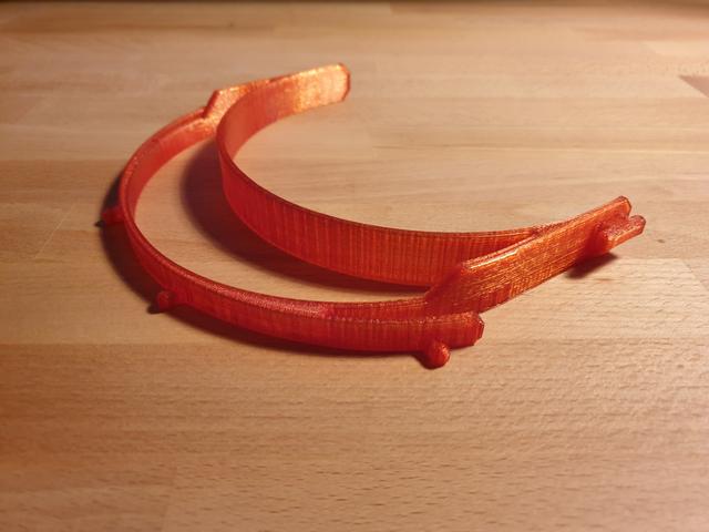 Prusa RC3 Face Shield Headband Remix 3D model thumbnail