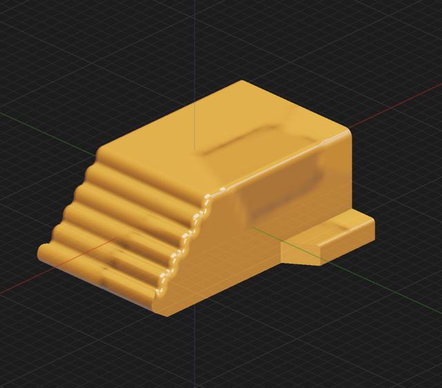Ak Dust Cover Button 3D model thumbnail