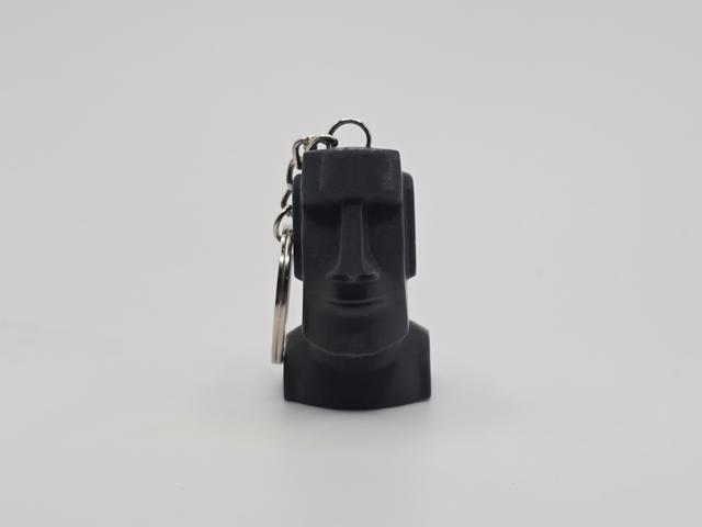 Moai Face Keychain (Remix) 3D model thumbnail