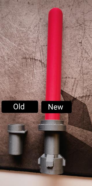 Lego lightsaber 3D model thumbnail