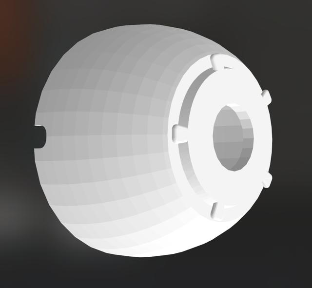 Moon stand lamp, ikea strala STRALA remix 3D model thumbnail