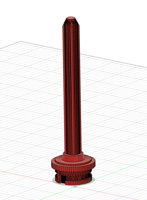 Ender 3 v2 NEO Spool Bearing Reinforced Spindle 3D model thumbnail