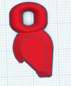 Dummy Keychain Head 3D model thumbnail