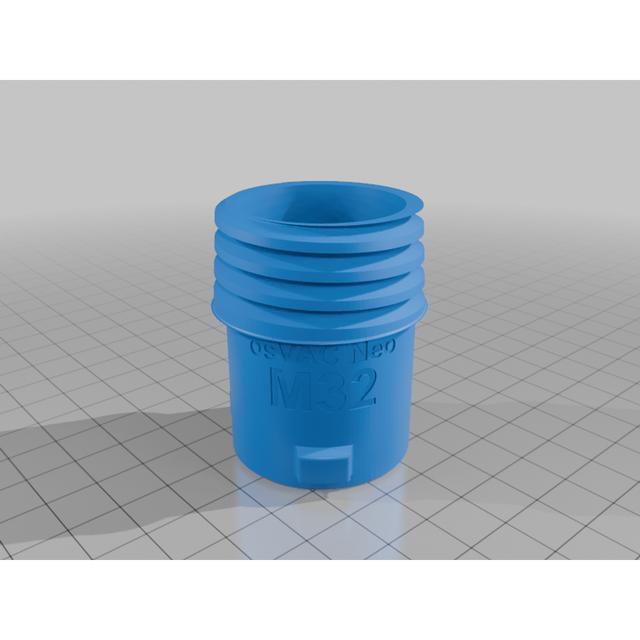 osVAC M32 Adapter for rubber connection sleeve 3D model thumbnail