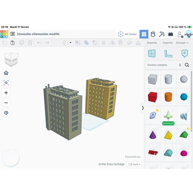 3 mini immeuble de villemomble  3D model thumbnail