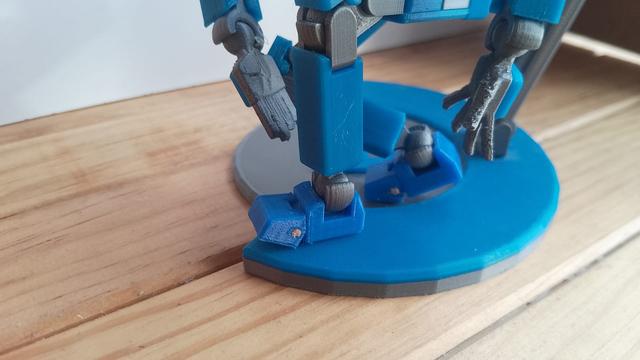 Lucky 13 simple articulated foot 3D model thumbnail