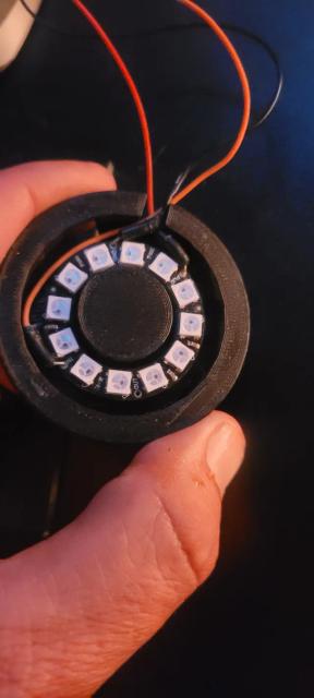Magnetic UFO 12 Neopixel Ring 3D model thumbnail