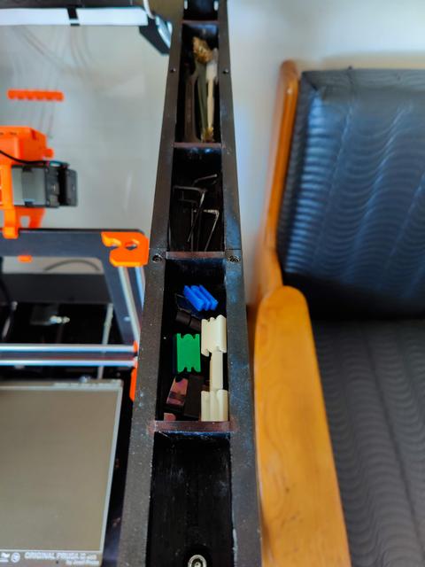 Prusa enclosure storage divider 3D model thumbnail