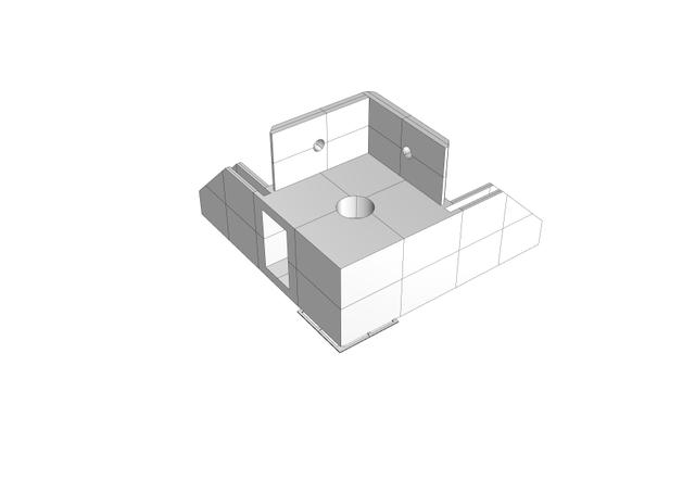 Prusa MMU enclosure corner bottom rear right_RIGHT_CABLE_HOLE 3D model thumbnail