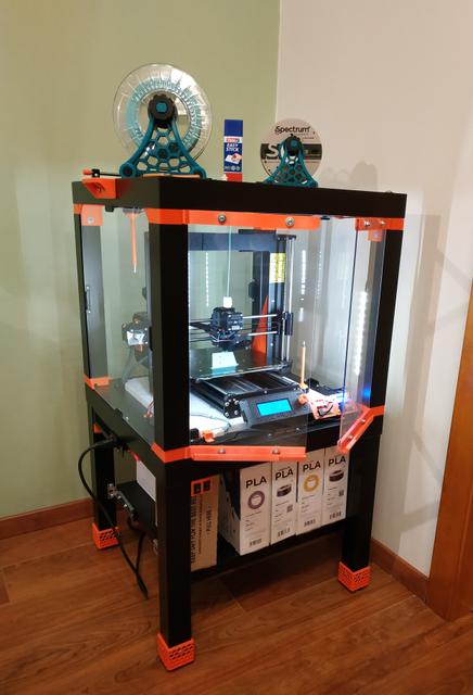 Prusa i3 MK3 ENCLOSURE - Ikea Lack table - Hugo 3D model thumbnail