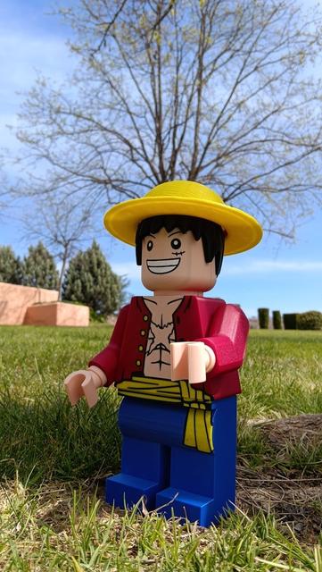 LEGO Style LUFFY - One Piece Art Toy (25cm) 3D model thumbnail