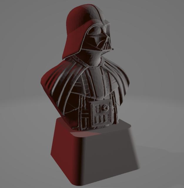 Darth Vader Keycap MX 3D model thumbnail