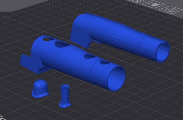 Southern A-7 boiler parts HO scale 3D model thumbnail