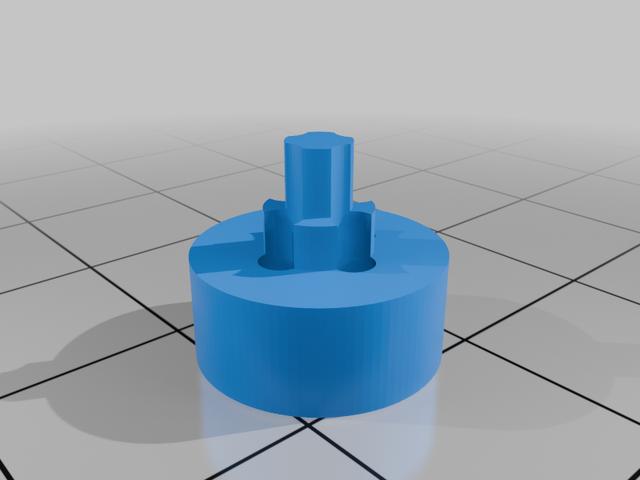 Giyo GP-41 air pump Presta/Schrader Converter 3D model thumbnail