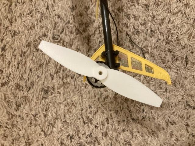 Sky Hawk RC Helicopter Replacement Tail Rotor 3D model thumbnail