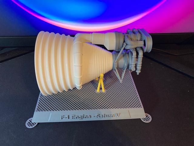 Display stand for F-1 Engine 3D model thumbnail