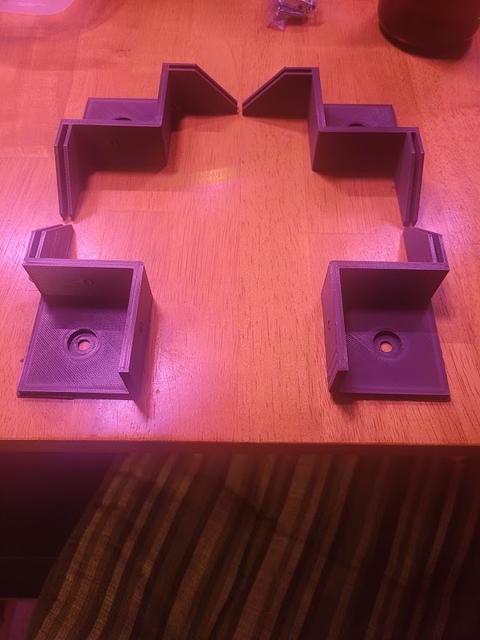 Slim Corners for Double Stack Ikea Lack Enclosure 3D model thumbnail