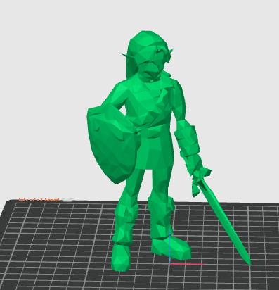 Low Poly Link 3D model thumbnail