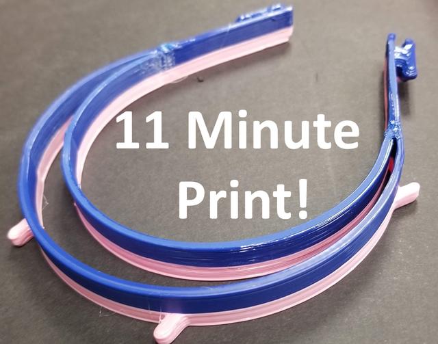 11 Minute Face Shield Headband 3D model thumbnail