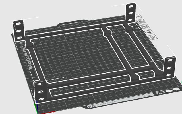 ASUS B85M-G R2.0 mATX 1U Rack Mount Tray — 10" Server Rack 3D model thumbnail