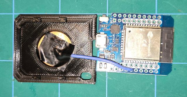 ESP32 D1 Mini Case with room for Penny 3D model thumbnail