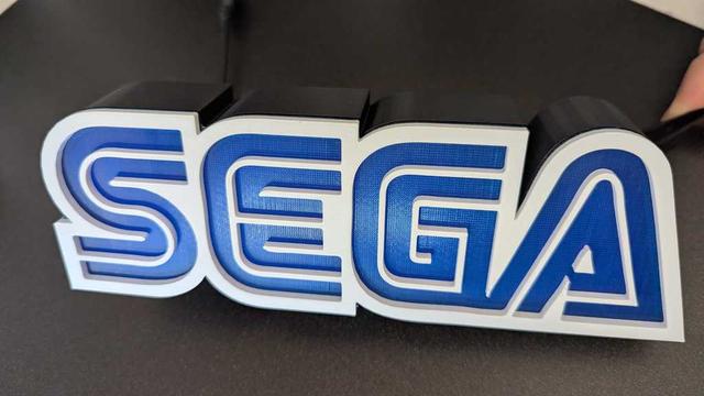 SEGA illuminated logo 3D model thumbnail