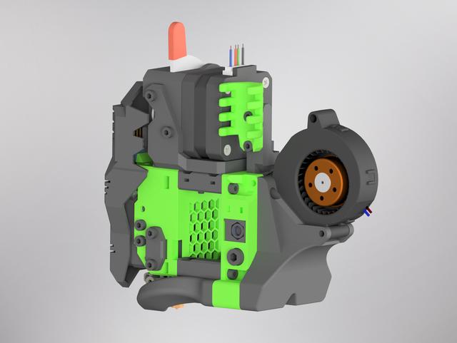 EVA 3 Inlet for EBM-Papst RLF 35-8/14 N 3D model thumbnail
