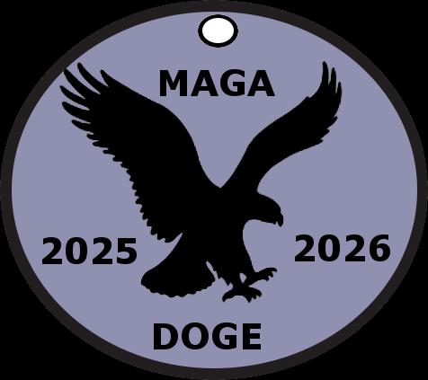 DOGE / MAGA Commemorative Coin - 2026 3D model thumbnail