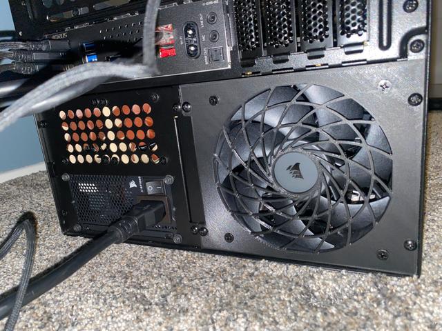 Jonsbo N6 High Efficiency Rear Fan Mount ( Lower DB ) 3D model thumbnail