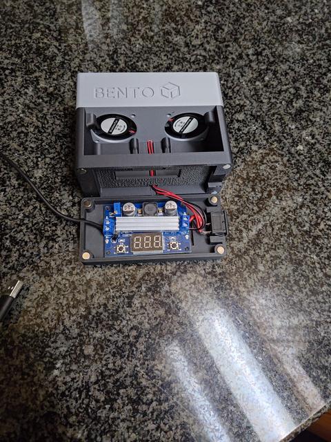 Bento Box V2 Base for boost converter with switch 3D model thumbnail