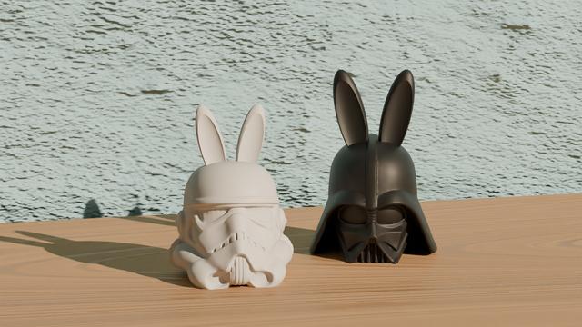 Darth Vader & StormTrooper Star Wars - Easter Decor 3D model thumbnail