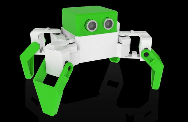 Otto DIY Quadruped robot 3D model thumbnail