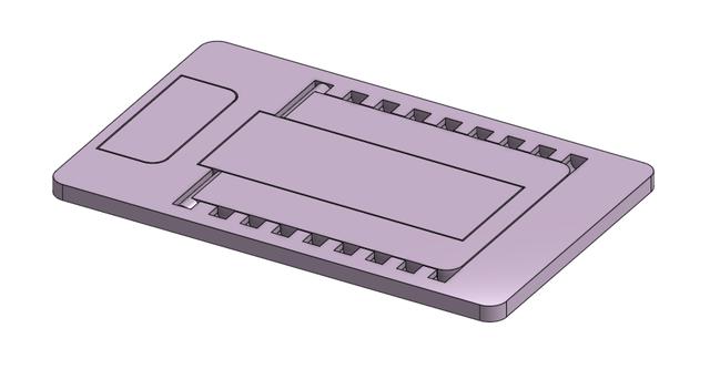 Credit Card Phone Stand 3D model thumbnail