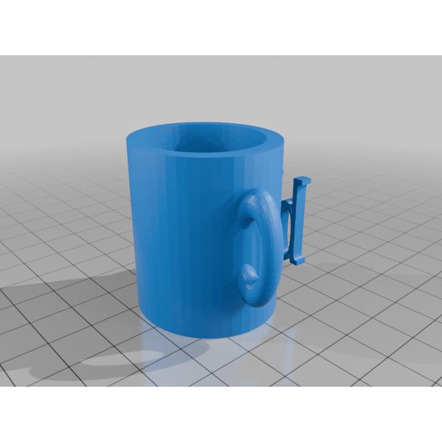 blue mug 3D model thumbnail