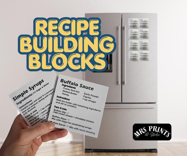 Kitchen Assistant Recipe Building Blocks 3D model thumbnail