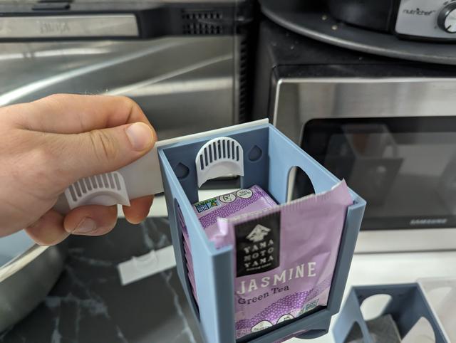 Easy Removal Teabag Holder Mount (for adhesive) 3D model thumbnail