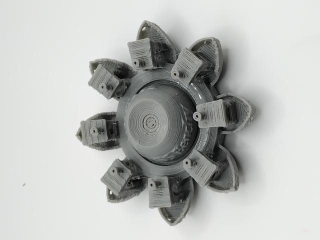 Fidget spinner Benchy 3D model thumbnail